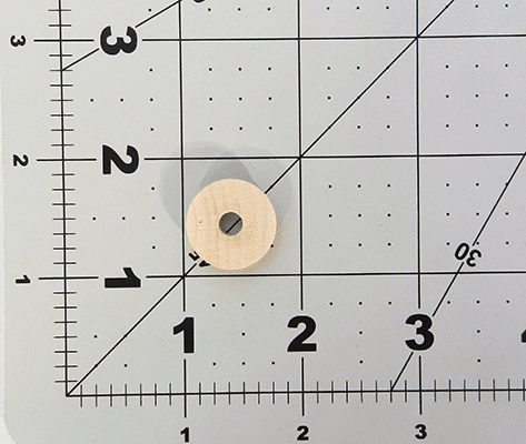 Wood pulley for wood models 3/4" Diameter X 3/16" Thick - Wood Parts | Dowel Rods - Bear Woods Supply
