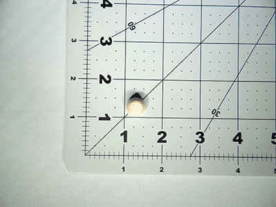 Wood Toy Wheel Axle Caps (Hubcaps), 1/2" x 1/2", 1/4" Hole — Pack of 25 - Wood Craft | Toy Wheels - Bear Woods Supply