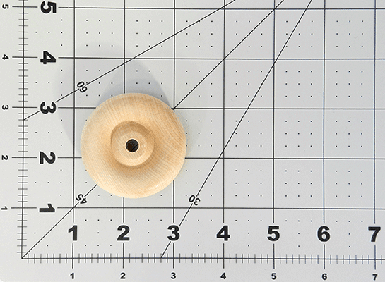 Wood Toy Wheels, 2" by 5/8" (1/4" Hole) (Per 25 Wood Toy Wheels) - Wood Craft | Toy Wheels - Bear Woods Supply