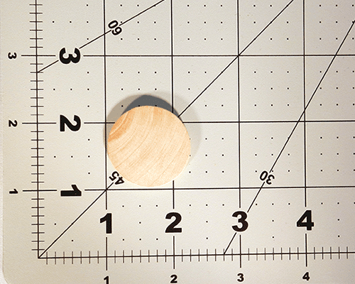 Wooden Disc 1-3/16 X 1/8 (Per 100) - Wood Craft | Hardwood Discs - Bear Woods Supply