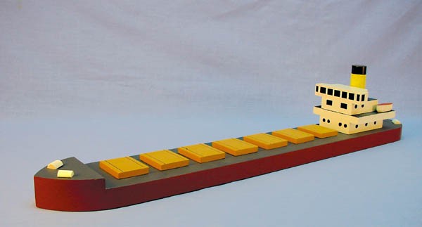 Toy cargo ship outlet