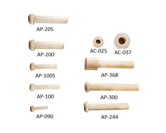 Wood Toy Axle Pegs, Wood Wheels