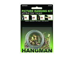 Hangman Picture hanging kit 45 piece with Bear Claw Hangers