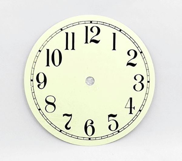 Ivory Arabic Clock Dial 6" | Bear Woods Supply