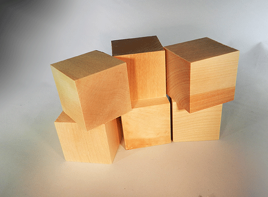 Wooden blocks 2 inch wood cubes