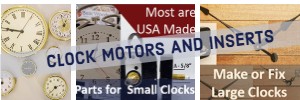 Clock parts and motors