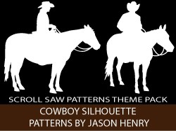 Cowboys Silhouettes Scroll Saw Patterns by Jason Henry