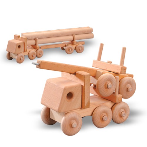 Buy a logging truck wood toy woodworking plan | Bear Woods Supply