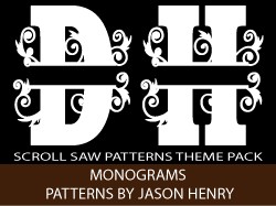 Monogram Names Scroll Saw Patterns by Jason Henry