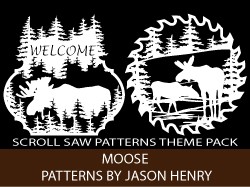 Scroll Saw Patterns of Moose by Jason Henry