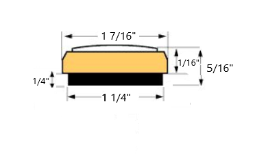 Mini Thermometer 1-7/16 Clock Fitup