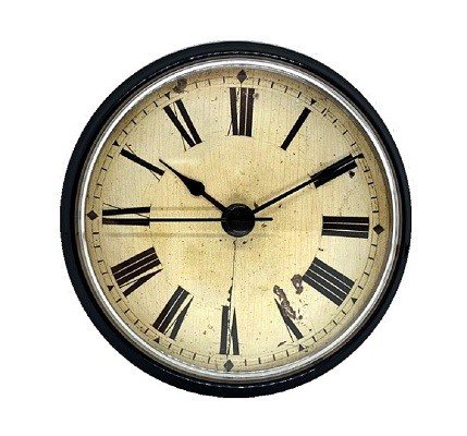 Antique Ivory Roman Clock Inserts 3-1/2
