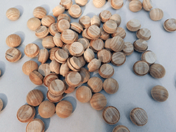 3/8" Maple Mushroom Buttons ~ Wood Screw Plugs { WHOLESALE LOT of 1000 } by PLD 