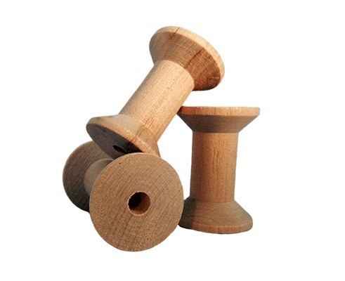 1-1/8 Wooden Hourglass Spool