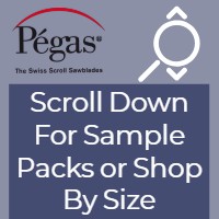 Pegas Scroll Saw Blades Chart