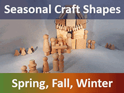 Seasonal Wood Craft Shapes