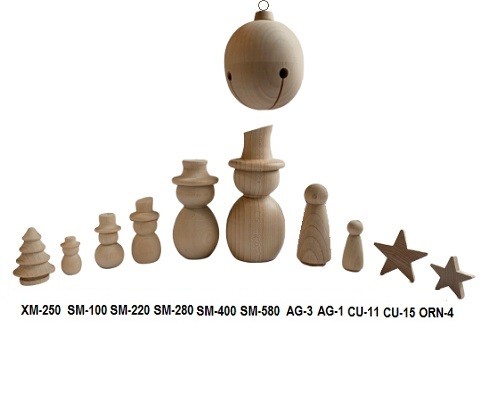 Wooden Christmas Shapes, Buy Wood Craft Supplies for Winter