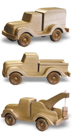 Cole's Trucks Woodworking Plan (Approx. 11")