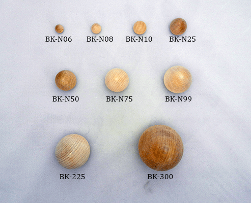 Buy wooden ball knobs in many sizes | Bear Woods Supply