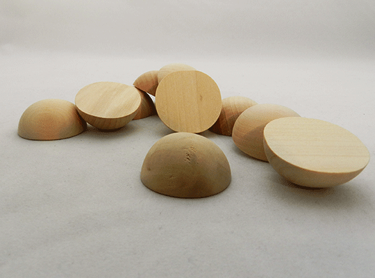 Round Wood Craft Ball 1 inch Diameter