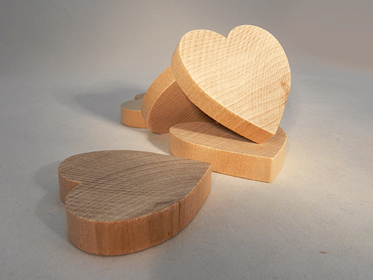 Unfinished Wood Heart, Wooden Heart Cutout, Wood Shapes for Crafts