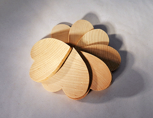 Wood Heart Cut-Out 3 inch | Bear Woods Supply