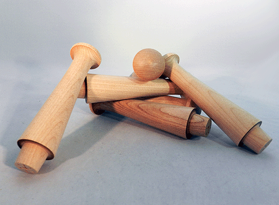 Birch Wood Coat Pegs 5-1/4 inch by 1-1/4 inch