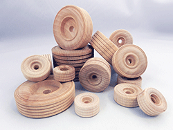 Treaded Wood Wheels | Bear Woods Supply