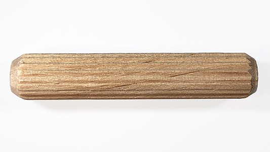 Hardwood DOWELS GROOVED Fluted PIN Wooden Wood Beech Dowel Certified 100, 10mm x 50mm