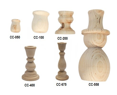 Buy wood candle sticks and wooden candle cups | Bear Woods Supply