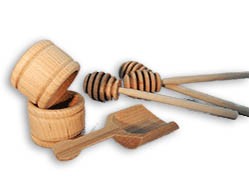 Wooden Honey Dipper, Wooden Napkin Ring