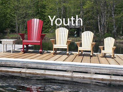 Adirondack Youth Rocking Chair Pattern in AUTOCAD |Bear Woods Supply