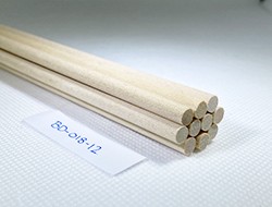 Birch Dowels 12 Length, 7/16 Diameter (Each)