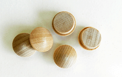 7/8 wooden buttons unfinished