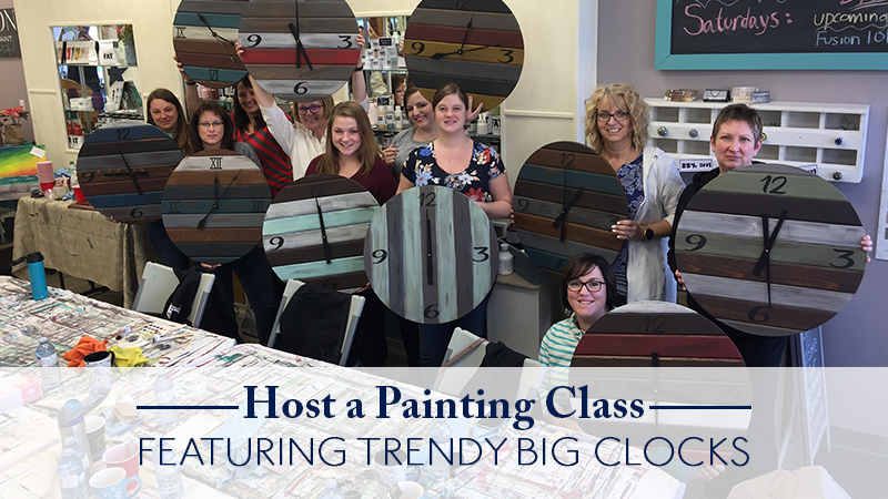 how to host a clock making and painting class