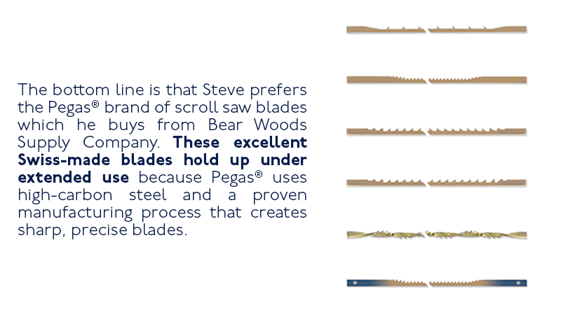 Comparing types of scroll saw blades