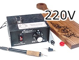 Wood Burning (220V) Colwood Detailer Deluxe Kit with 9 Tips