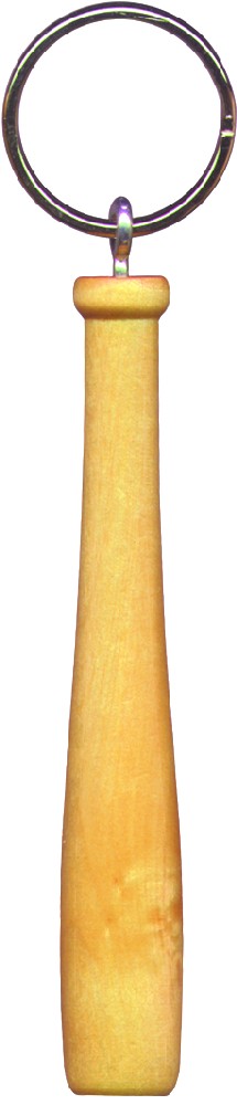 Wooden KEYCHAINS, Baseball Bat Key Chain
