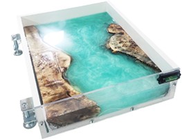 Reusable Professional Grade HDPE Epoxy Resin Coffee Table Mold  46.5x22.5x2.75 