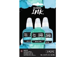 Alcohol Ink - Lake Blue, Ocean Green, Sky (3 Pack)