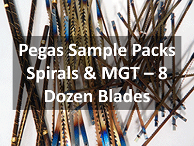 Pegas Scroll Saw Blades Chart