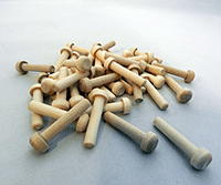 Mini Shaker Pegs 1-3/4 Inch with 1/4 Inch Tenon - Package of 25 by  Woodpeckers