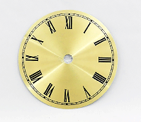 Gold Roman Clock Dial 4-1/2" | Bear Woods Supply