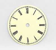 Ivory Roman Clock Dial 4-1/2" | Bear Woods Supply