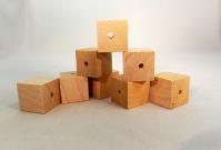 CU-050D Drilled Wood Cubes | Bear Woods Supply
