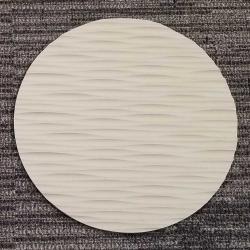 8" Round Sculpted Panel - Dune