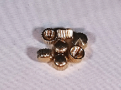 Gold Colour End Caps for Clock Movements 