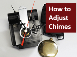 how to adjust chime clock movements.