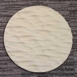 12" Round Sculpted Panel - Metal