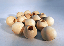 Wood Craft Bead 1 inch | Bear Woods Supply